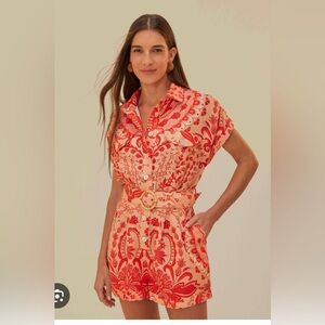 Farm Rio Jaipur Linen Romper